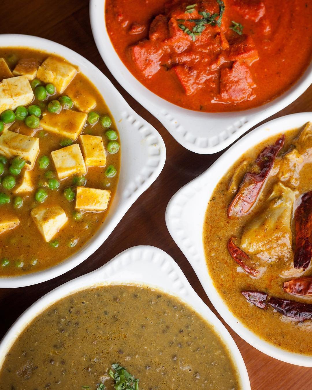 Indian buffet spread for office catering